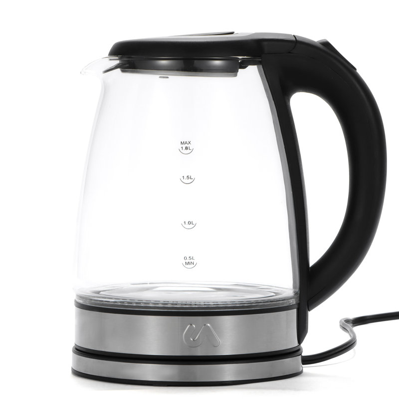 Chauffe-eau et chauffe-eau électrique en verre et en acier inoxydable de 1,8 l Uber Appliance