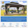 20 Ft. W x 12 Ft. D Pro Series Hardtop Patio Gazebo, Outdoor Hardtop Gazebo with Double Roof