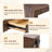 Elegant Natural Walnut Wood Grain Bar Table With Double Drawers, Ideal For Modern Home Decor And Multi-Functional Use