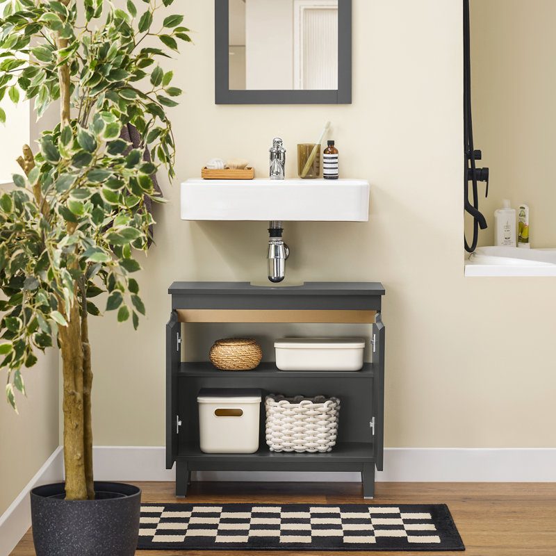 Aayra 60cm Single Bathroom Vanity Base Only in Blue, Grey