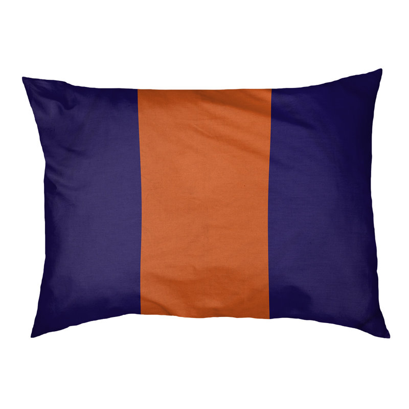 Coussin Atlanta, Grand (l 40 po x P 30 po x H 6,5 po), Purple/Orange/Purple