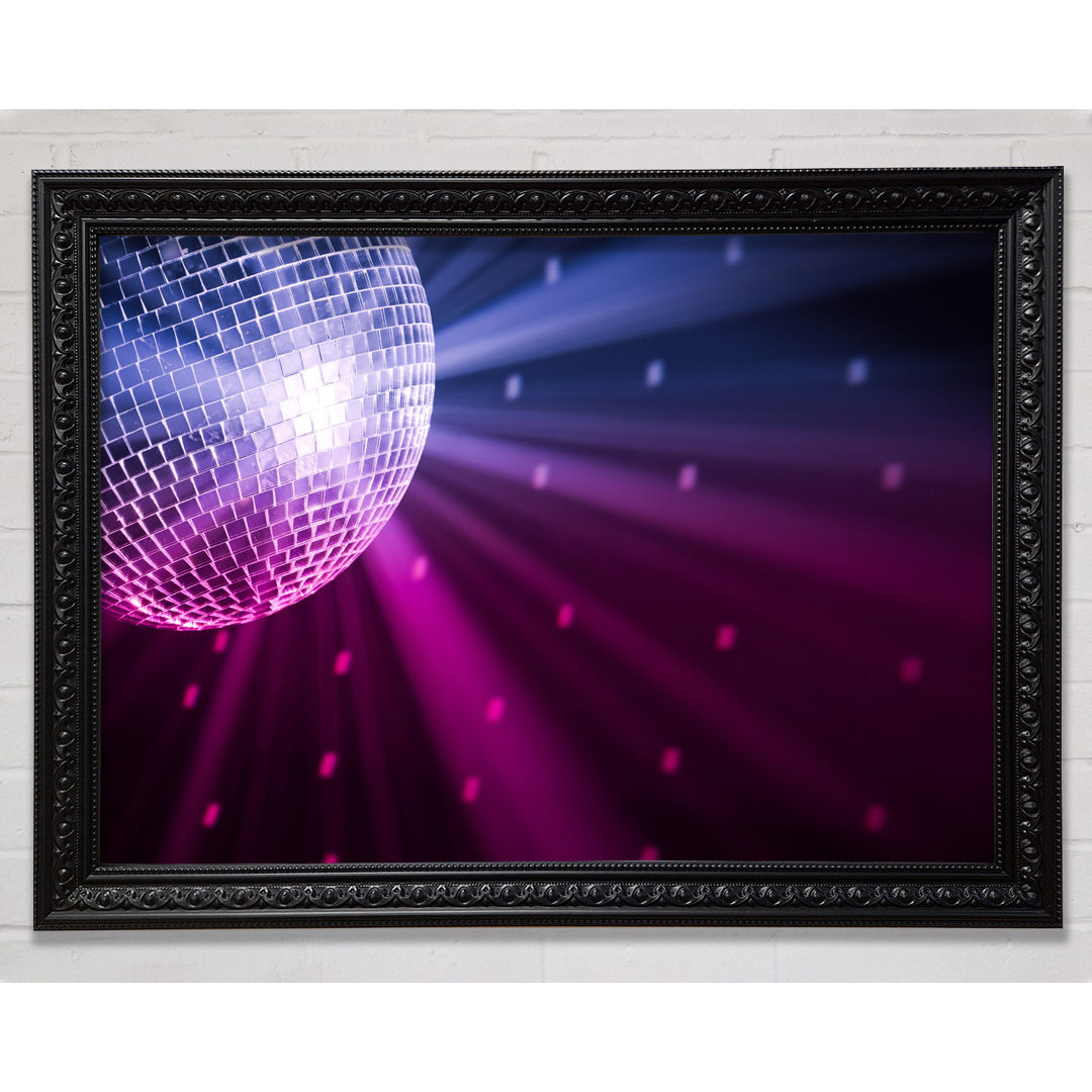 Disco Ball Blau und Rosa - Druck