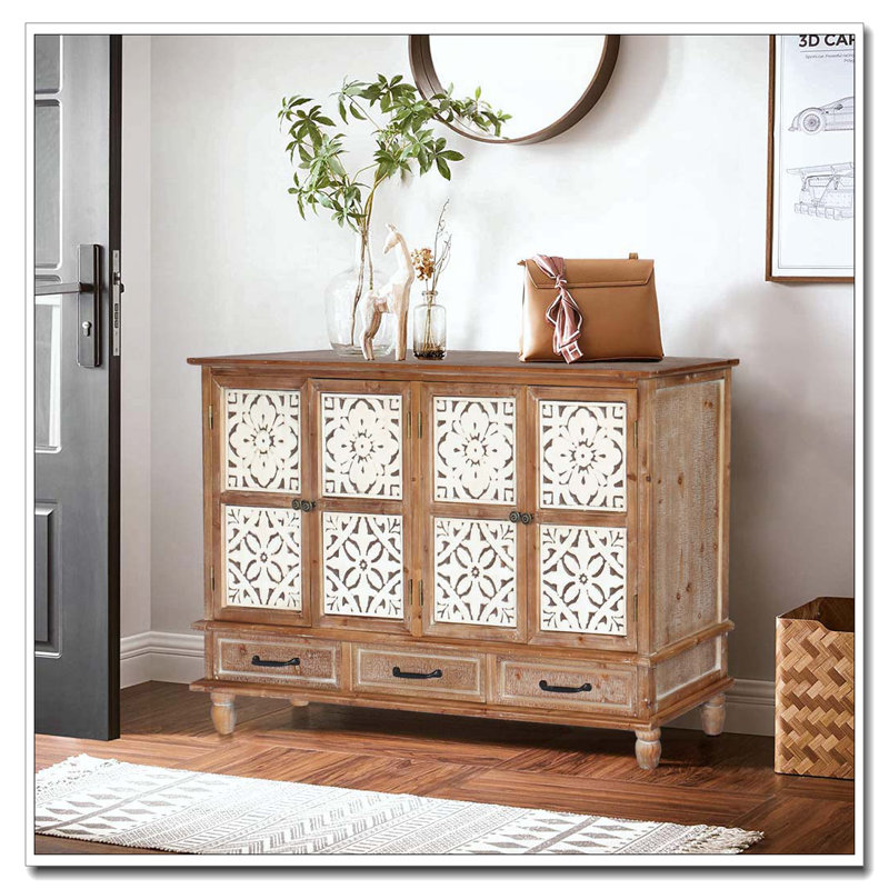 Armoire d'appoint 59,06 po Chic Natural Wood
