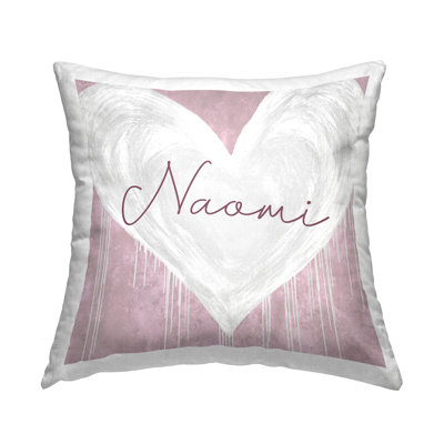 Coussin décoratif imprimé "Paint Drip Heart" par Lindsay Rodgers