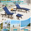 2 chaises longues de piscine toutes saisons de conception ergonomique avec dossier réglable-2081319155