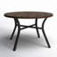 Argyri 44" Round Metal Outdoor Dining Table