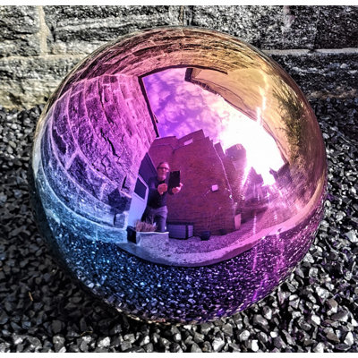 Deilyn Stainless Steel Gazing Ball