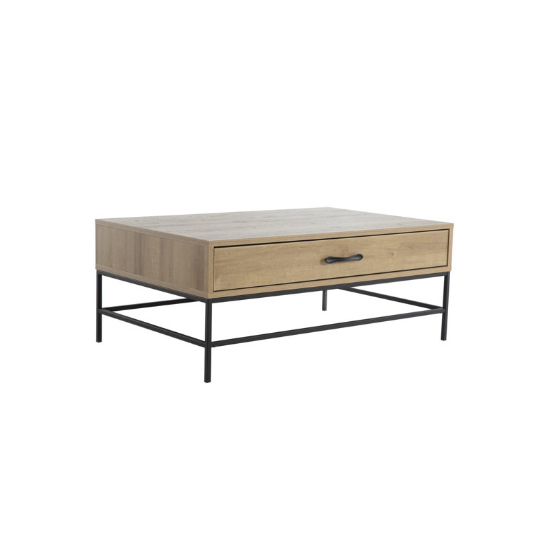 Table basse Wilferd Drift à 4 pieds, brun