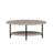 Modern Coffee Table, Travertine Color, 35.4 x 14.2 x 23.6 inches | 100% Melamine Coated Particle Board, Thickness: 0.7 inches | Stylish Marble Design for Living Room & Lounge, Durable & Elegant Furniture Piece