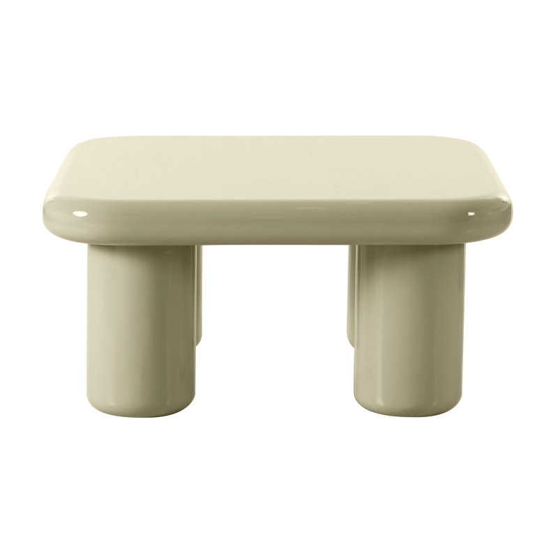 Memphis Cream High Gloss Square Coffee Table