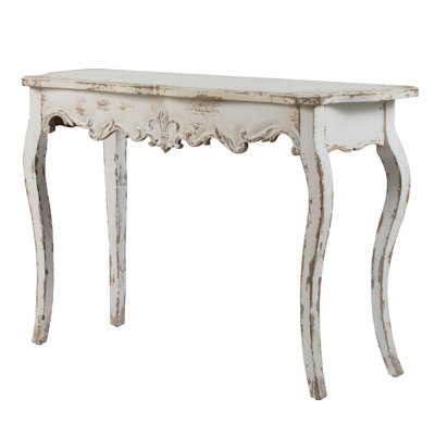 Queen Slimline Whitewash Console for Living