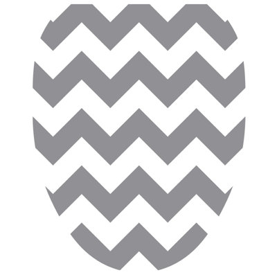 Geometric Gray Chevron Toilet Seat Decal – Toilet Tattoos Static Cling Vinyl Lid Cover Fits Round & Elongated Seats