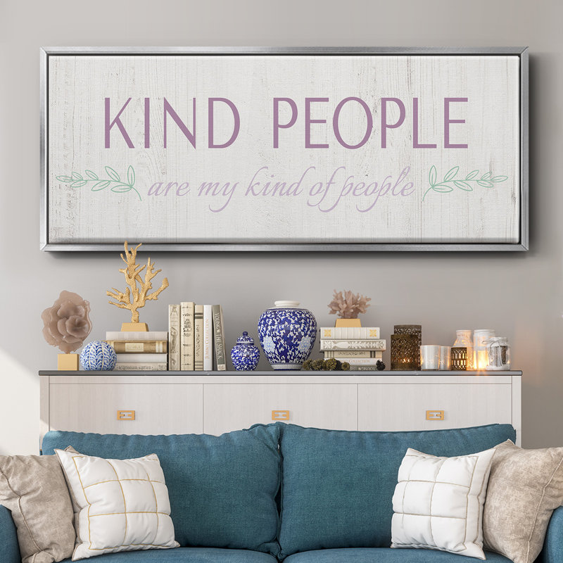 Kind Kind - toile encadrée, H 12 po x l 30 po