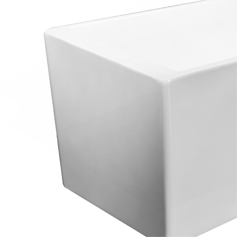 Baignoire de trempage autoportante en acrylique Flatbottom