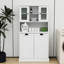 Armoire de buanderie avec deux compartiments - blanc et conception pratique pour la trieuse-263772247