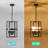 4 - Light Dimmable Geometric Lantern Modern Farmhouse Chandelier-954016062