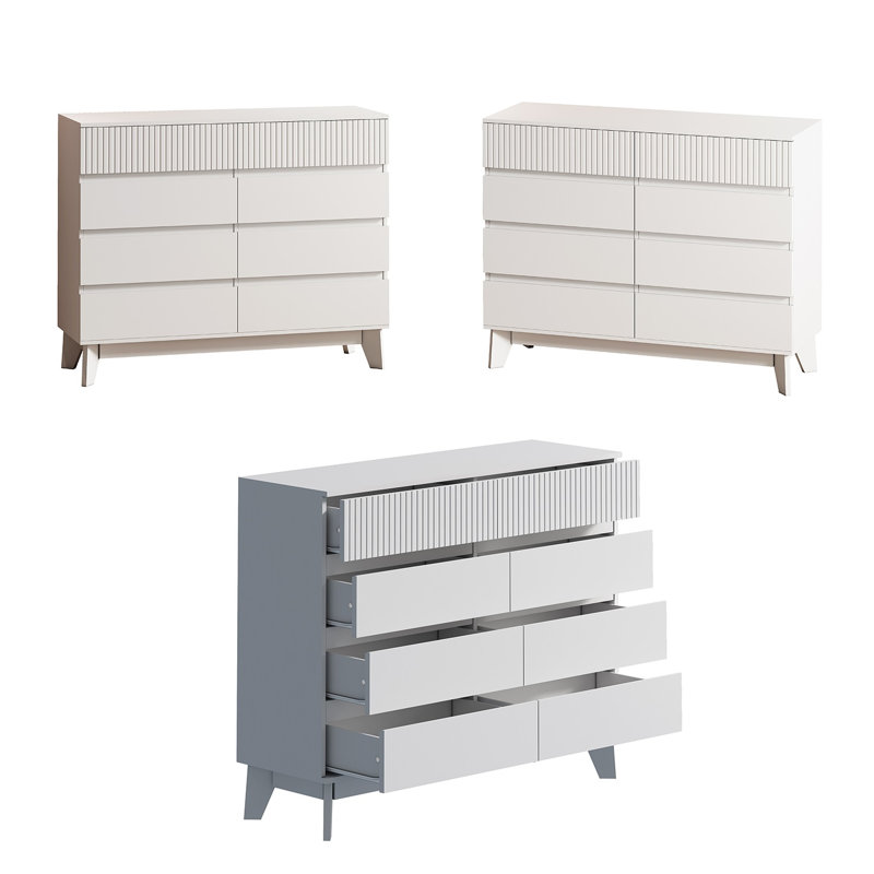 Commode double 8 tiroirs 47,3 po Gilbertsville