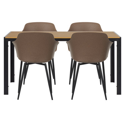 Dimas 4 - Person Patio Dining Set Rectangular Table