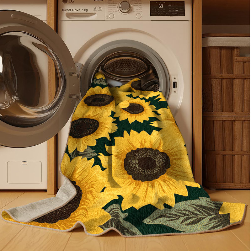  Tapis lavable Sunflowers Farm, Tapis de couloir 2 pi x 5 pi