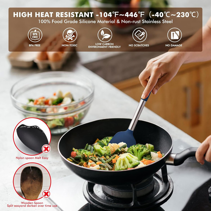 Ensemble d'ustensiles de cuisine sans BPA