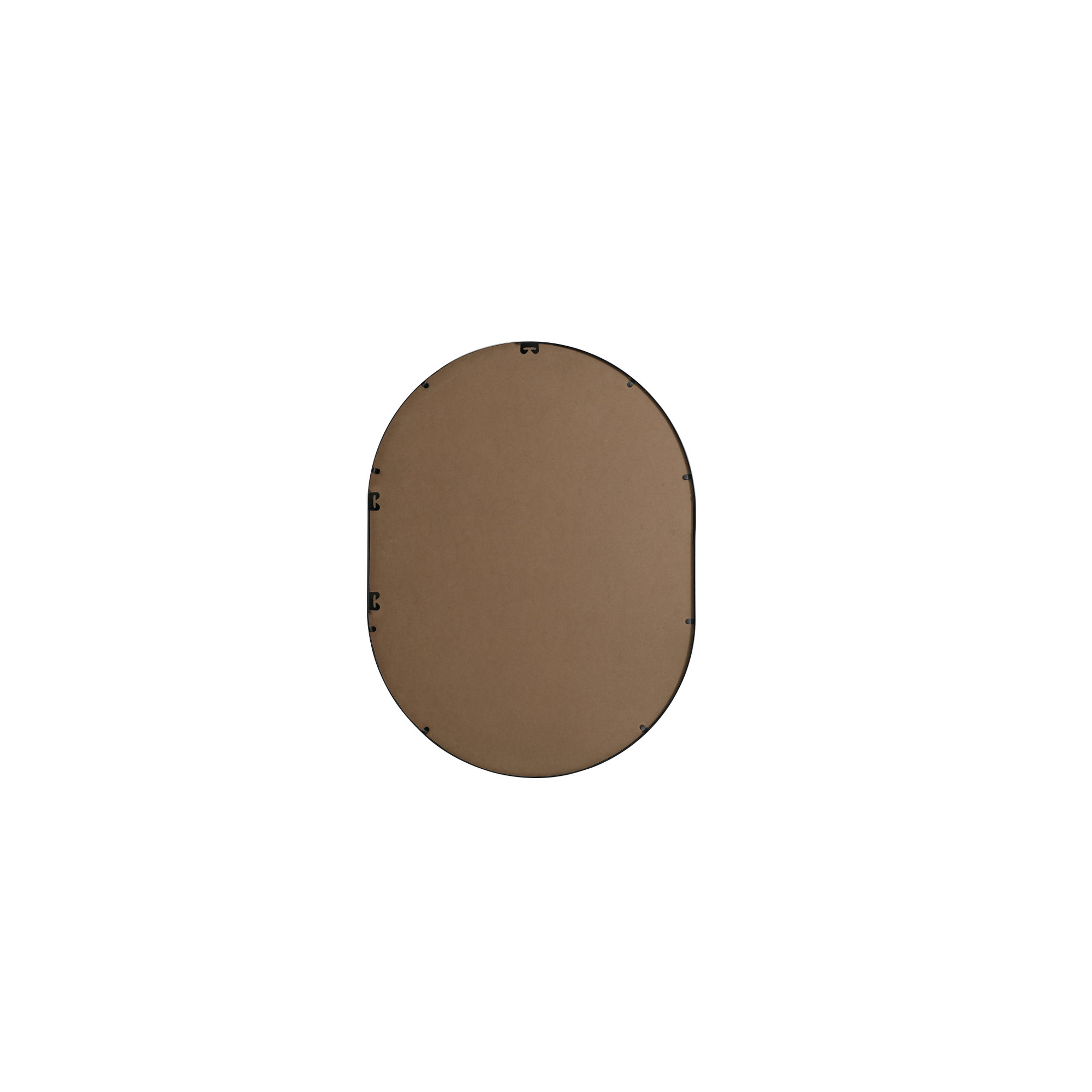 Sabine Metal Pill Wall Mirror, Black, 40" x 30"
