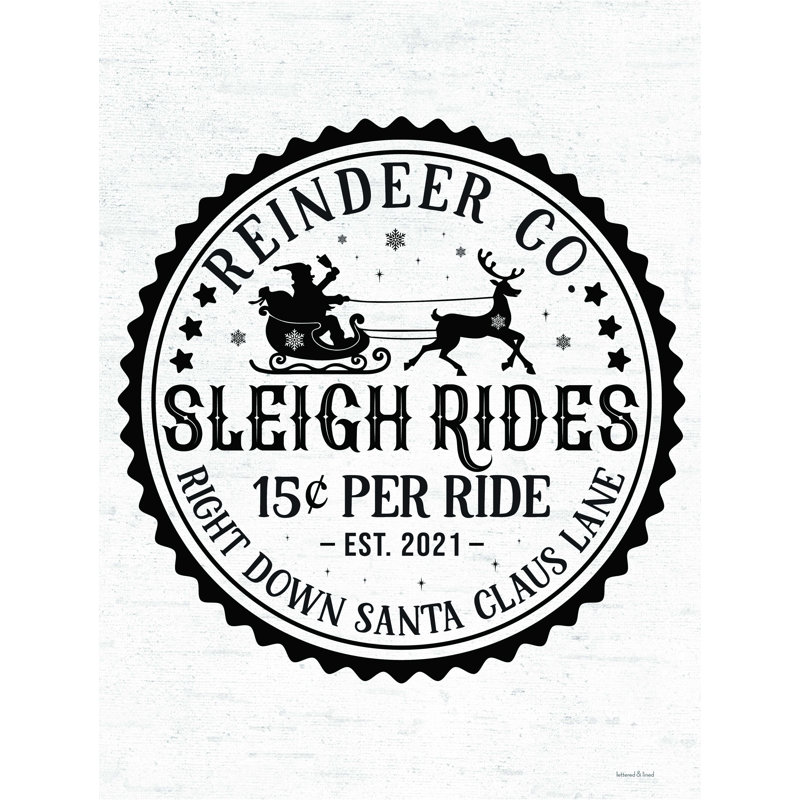 Geerd Sleigh Rides - Impression sur toile tendue, H 18 po x l 12 po