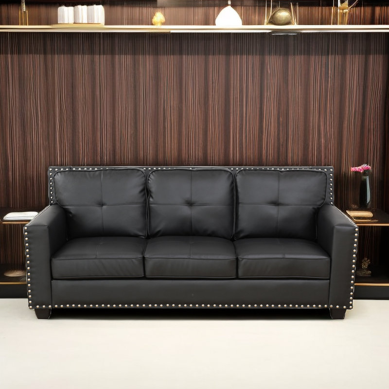 Benilda 80'' Faux Leather Sofa
