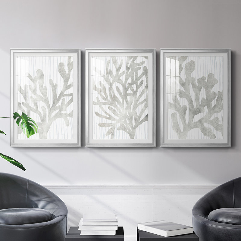 «Quiet Coral II», reproduction encadrée de qualité supérieure - prête à être accrochée, H 42,5 po x l 61 po x P 2,5 po