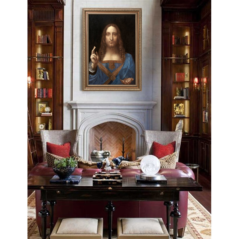 " Portrait Of Christ In “Salvator Mundi” By Leonardo Da Vinci " by Leonardo Da Vinci, 30" H x 20" W x 1.5" D