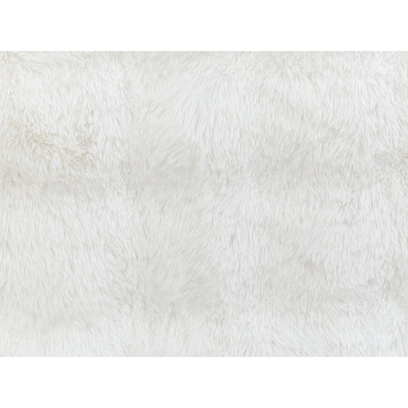 SALKA Polyester Striped Bedspread, White