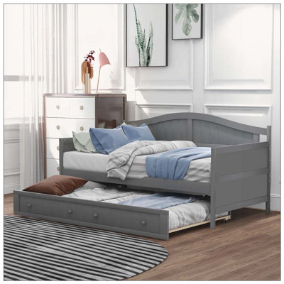 Wooden Daybed Sofa Bed for Bedroom Living Room