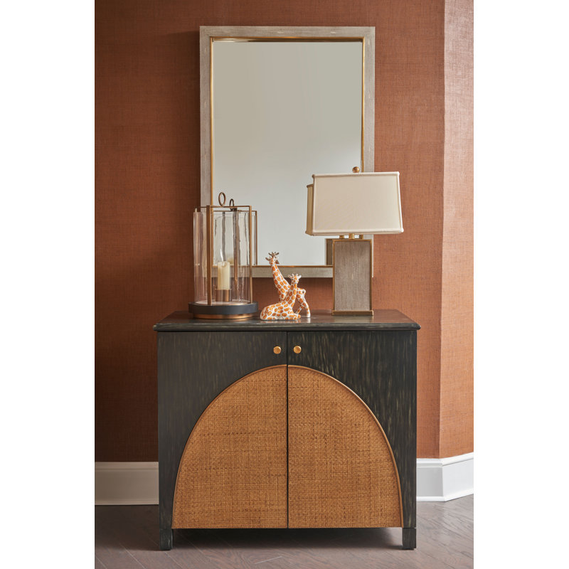 Kensington Flat Wall Mirror, Gray