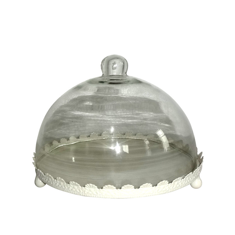Jeco Inc. Glass Tray, 6.3'' H x 8.7'' W x 8.7'' D