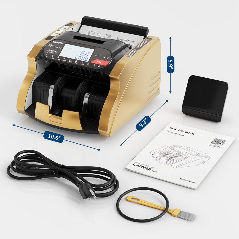 Multi-Currency Bill Counter with Advanced Counterfeit Detection