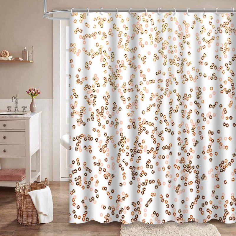 Rideau de douche Sequins Confetti, L 72 po x l 84 po