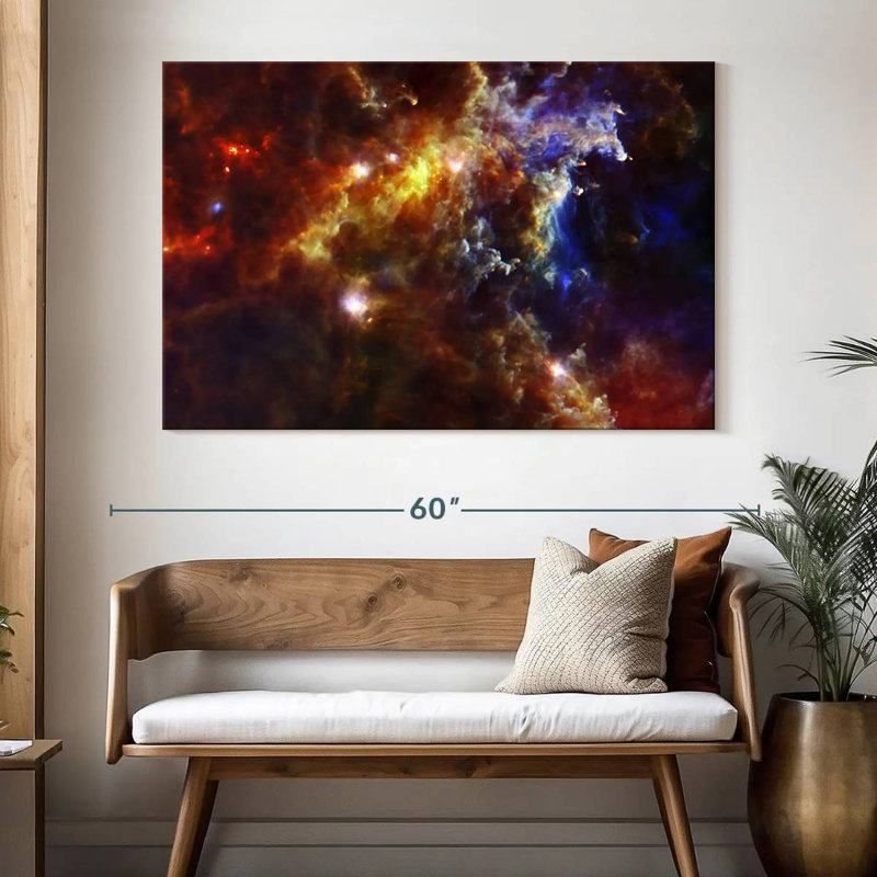 Oberle Rosette Nebula, 34" H x 51" W