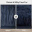 Tapis moelleux pour tapis de chambre à coucher à poil long doux et teinté à la mode-404740017
