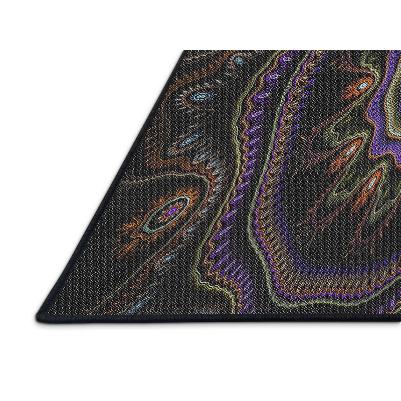 Geometric Indoor Rug, Runner 2' x 5'