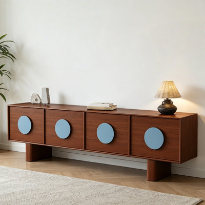 Retro Brown TV Cabinet