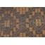 Vintage Tuareg Mat In Brown And Beige With Diamond Geometric Patterns