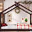 Full House Floor Bed With Support Slats, Solid Wood House Bed Frame For Kids, No Box Spring Needed And Opening Constructure, Espresso-947451813-947451814