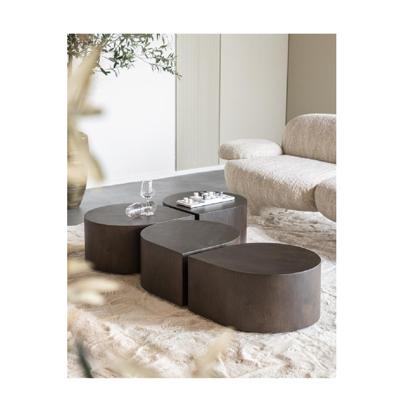 Jules End Table, Dark Brown