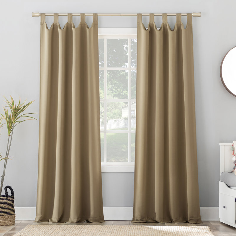 Rideau occultant et isolant thermique - Basics by Wayfair ™, l 40 po x L 63 po, Taupe