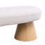 Chambre à coucher en tissu beige, longueur de 49 po, capacité de 300 lb, banc en tissu sans assemblage pour la chambre à coucher, salle à manger, entièrement assemblé