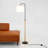 Arc Floor Lamp With Cylinder Shade, Curved Standing Light For Living Room, Bedroom Reading Corner & Office Illumination, Lior Floor Lamp Wooden Pole 110V
