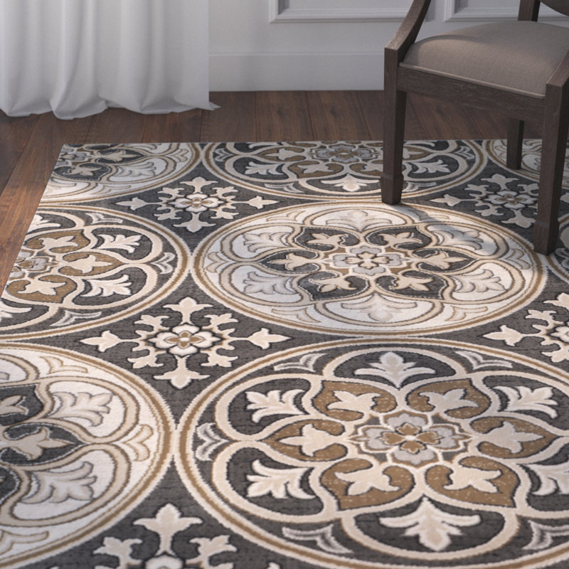 Tapis à motif géométrique Klose Performance, Rectangle 9 pi x 12 pi