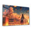Peinture murale élégante en verre trempé 18,1 po x 28,3 po | 100% verre trempé, épaisseur: 0,16 pouce | Imprimé UV pour des couleurs éclatantes et une durabilité | Parfait pour la décoration intérieure et l'esthétique moderne-615470305
