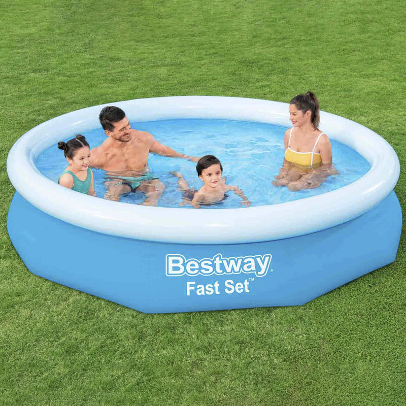 Round Inflatable Pool 66cm H x 305cm W x 305cm L