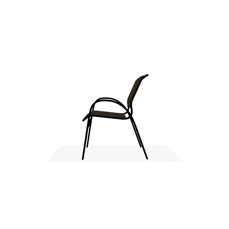 Aruba II Outdoor Dining Chair, Kora, Black