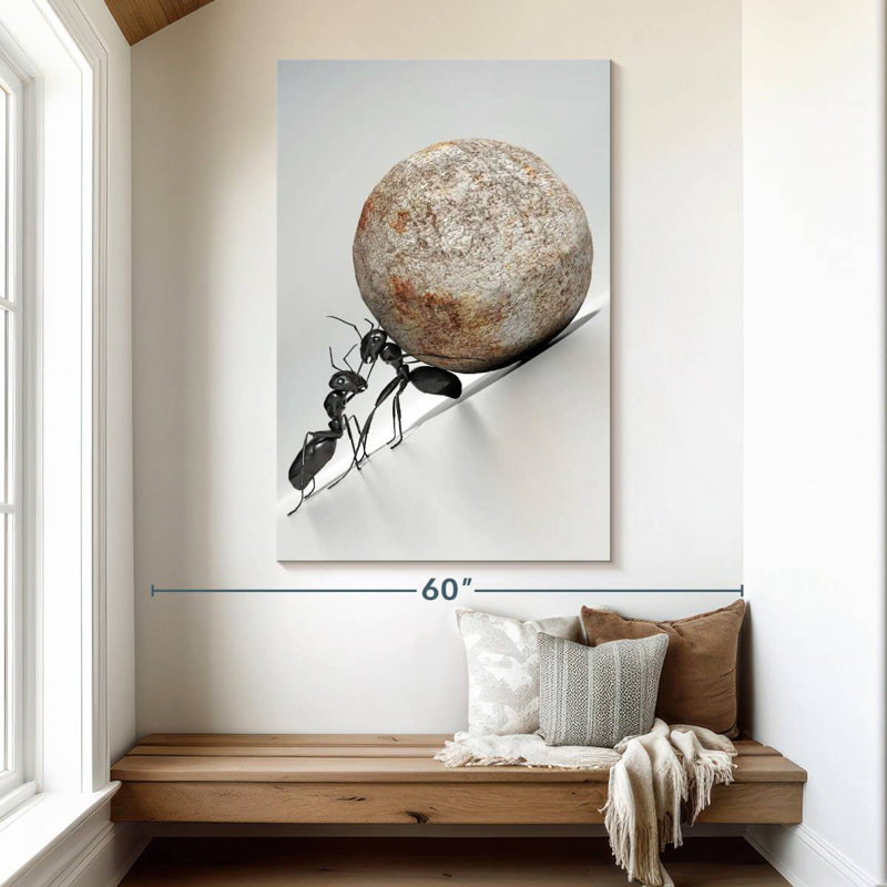 Brampt Black Ant Teamwork, 51" H x 34" W